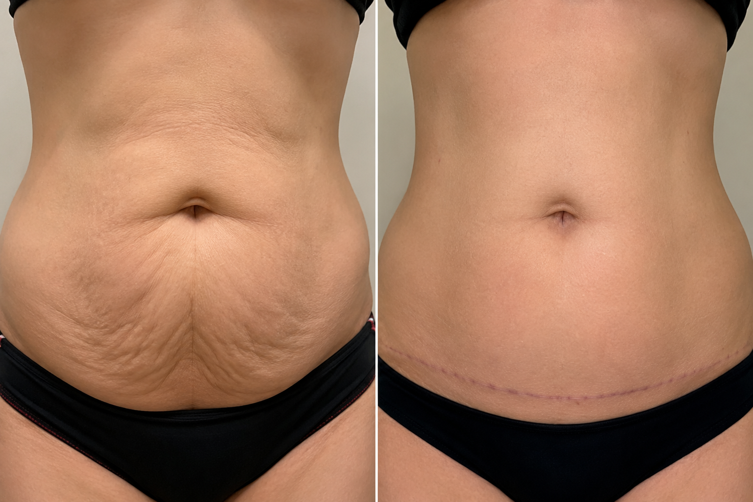 نتیجه نهایی ابدومینوپلاستی