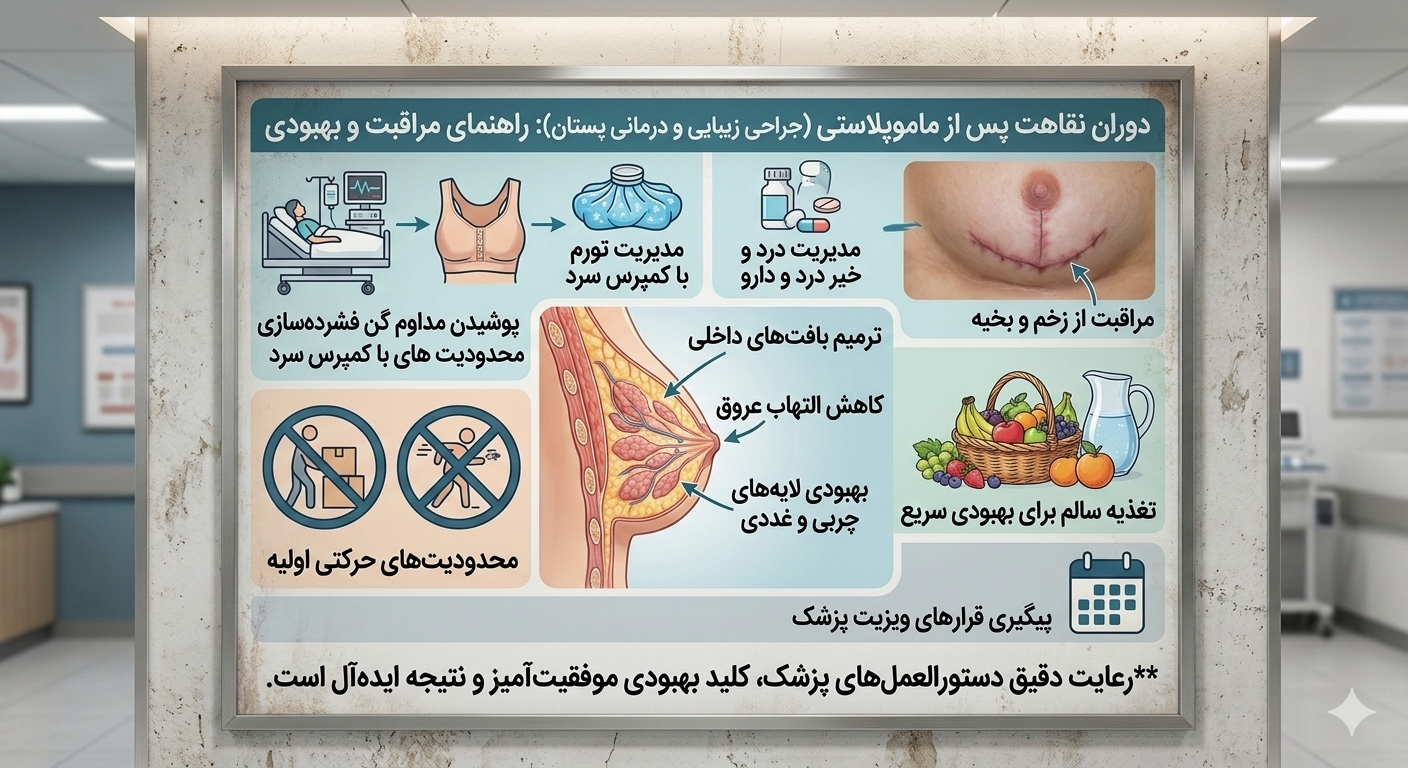 دوران نقاهت ماموپلاستی 