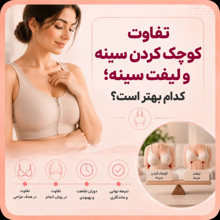 تفاوت کوچک کردن سینه و لیفت سینه؛ کدام بهتر است؟